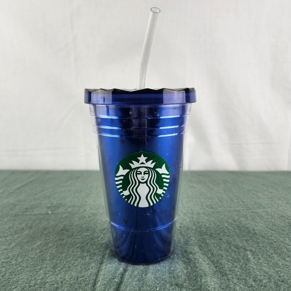 Starbucks 16oz Disneyland 60th Diamond Anniversary Tumbler Disney Cup Lid Straw - Picture 1 of 6
